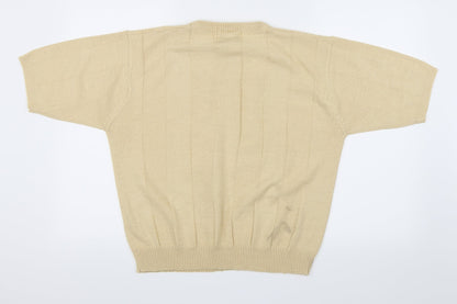 Compliments Womens Beige   Pullover Jumper Size M