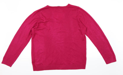 Le Bon Marché Womens Pink   Pullover Jumper Size 16
