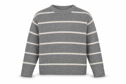 H&M Womens Grey Striped  Pullover Jumper Size XS
