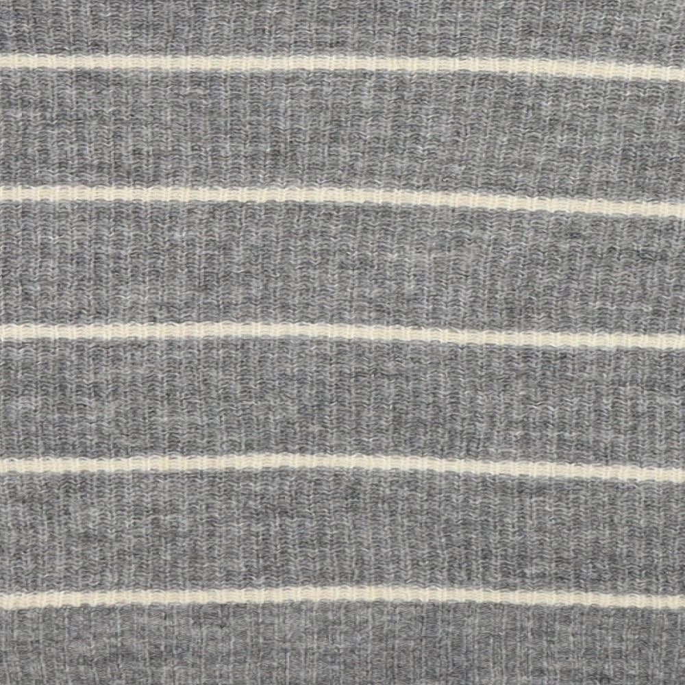 H&M Womens Grey Striped  Pullover Jumper Size XS
