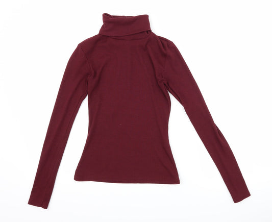 Boohoo Womens Purple   Basic T-Shirt Size 8