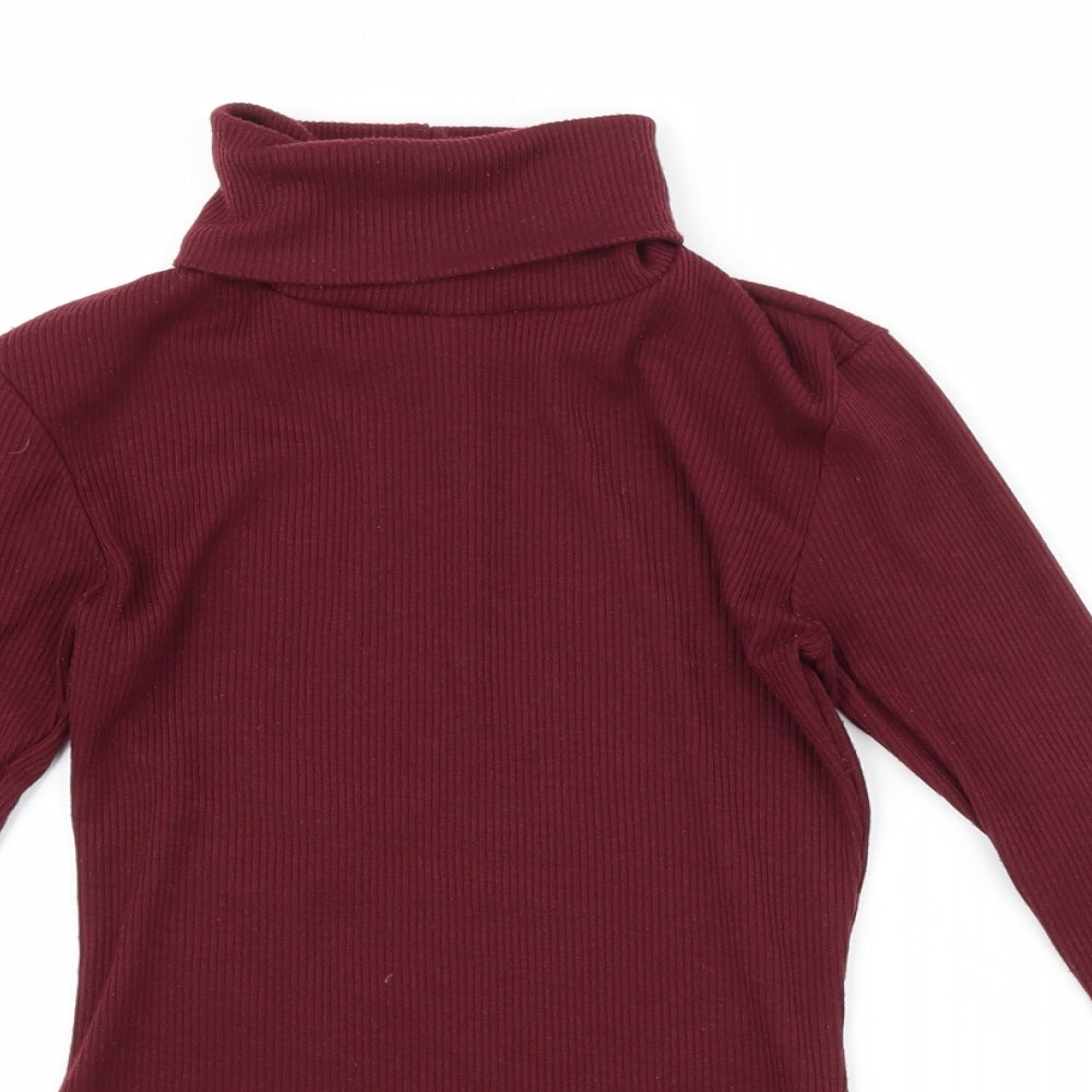 Boohoo Womens Purple   Basic T-Shirt Size 8