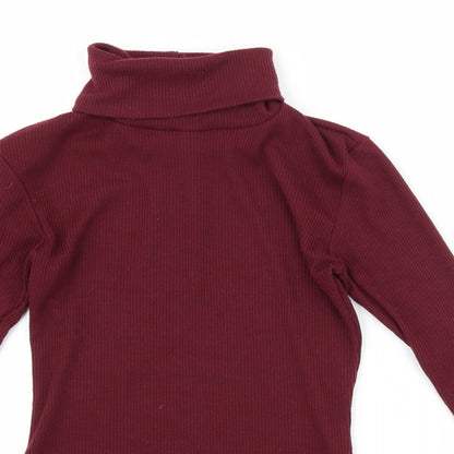 Boohoo Womens Purple   Basic T-Shirt Size 8