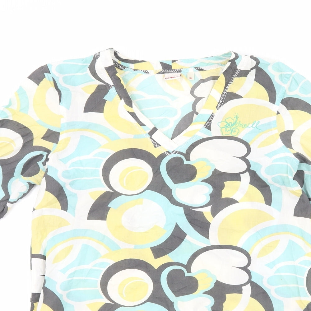 O'Neill Womens White Geometric  Shift  Size XS