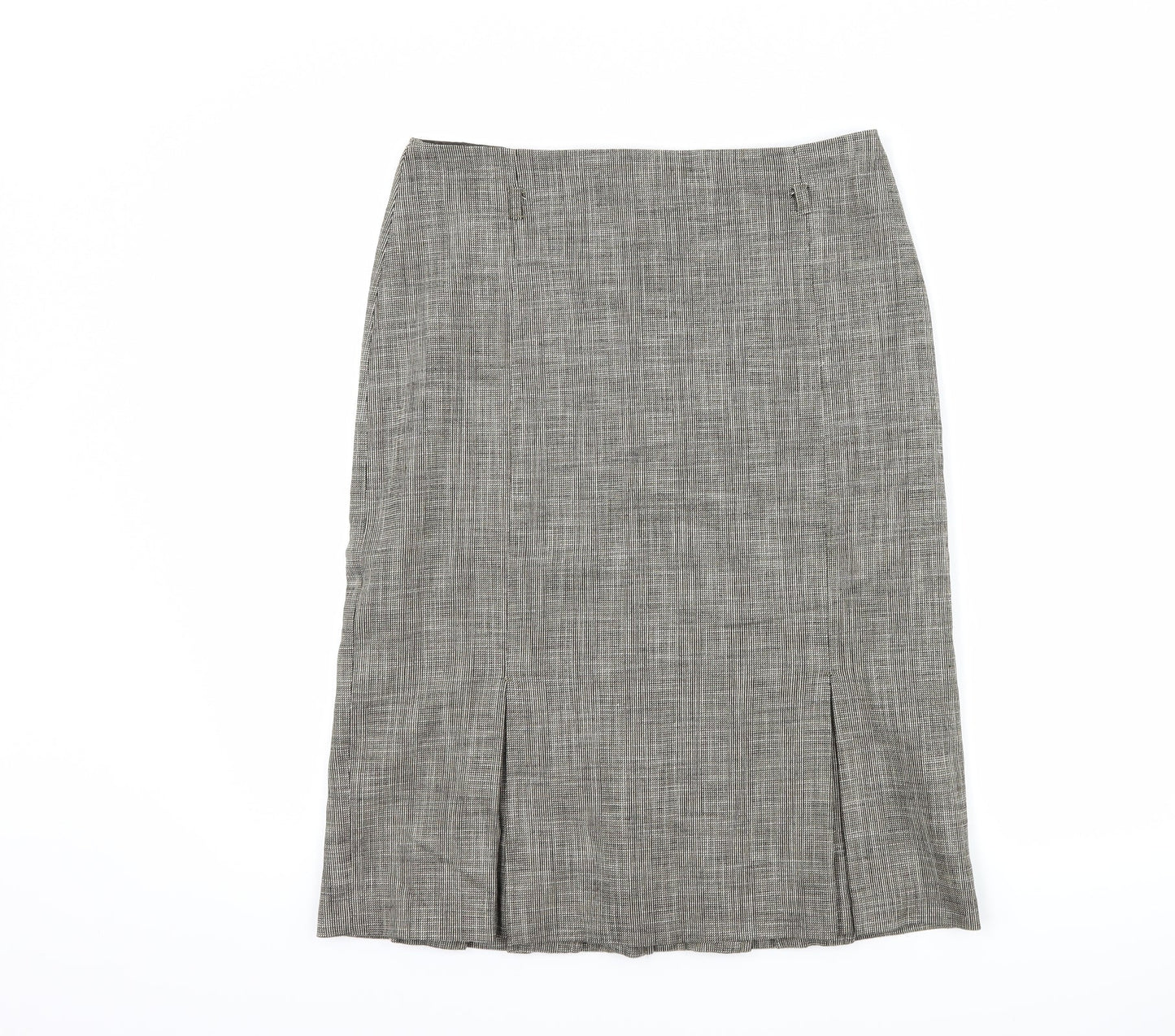 NEXT Womens Brown   Pleated Skirt Size 10