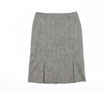 NEXT Womens Brown   Pleated Skirt Size 10