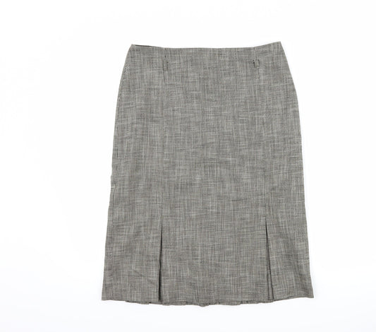 NEXT Womens Brown   Pleated Skirt Size 10