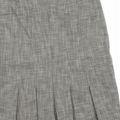 NEXT Womens Brown   Pleated Skirt Size 10