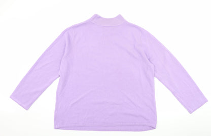 bm Collection Womens Purple   Pullover Jumper Size L