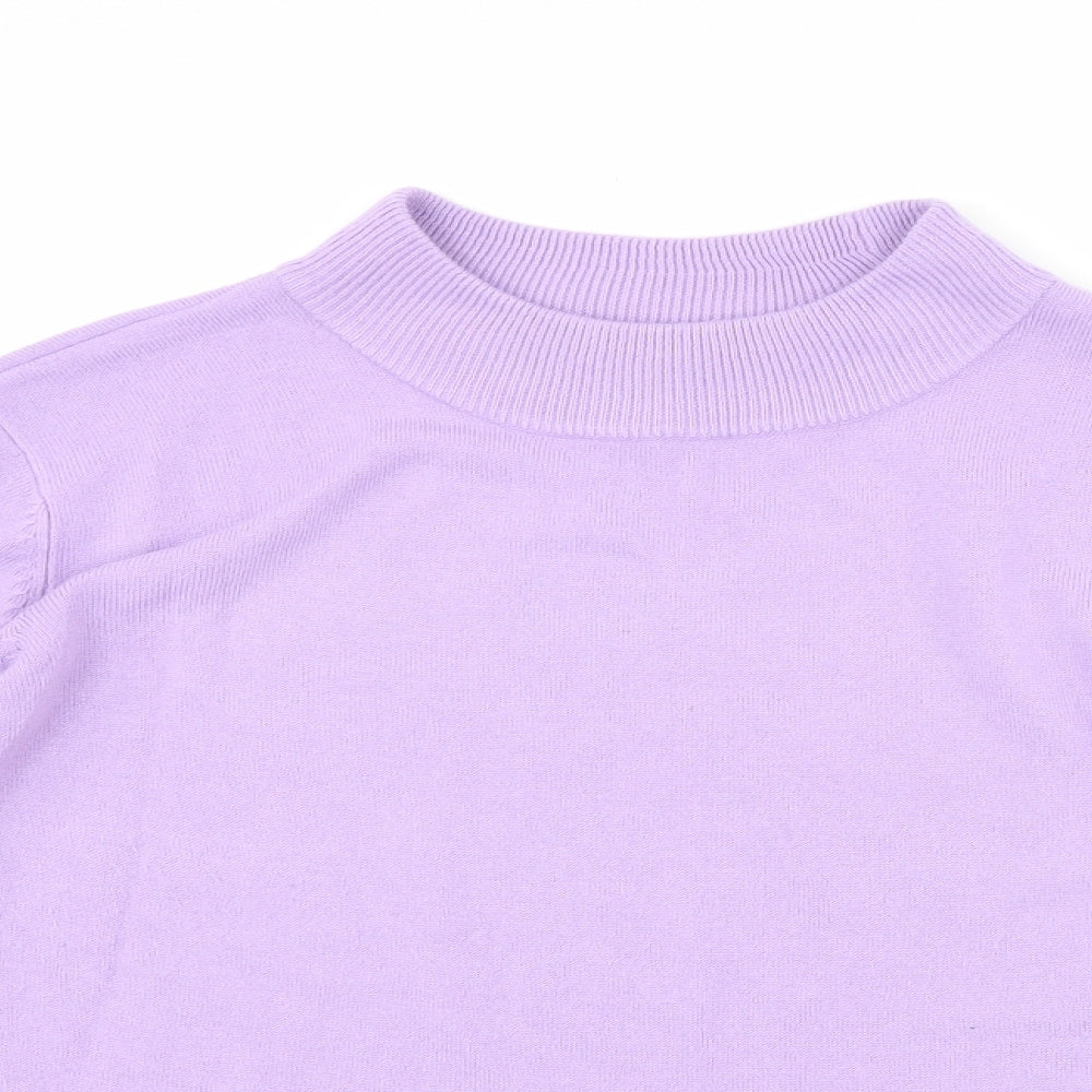 bm Collection Womens Purple   Pullover Jumper Size L