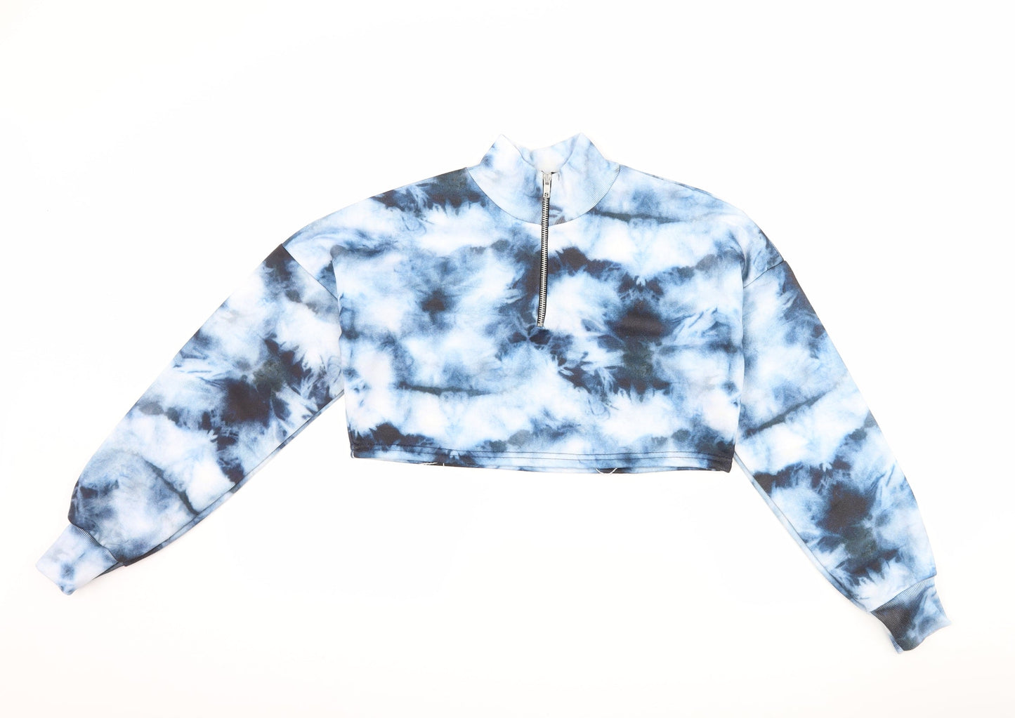 Womens UK Size 8 Boohoo Blue Pullover Hoodie