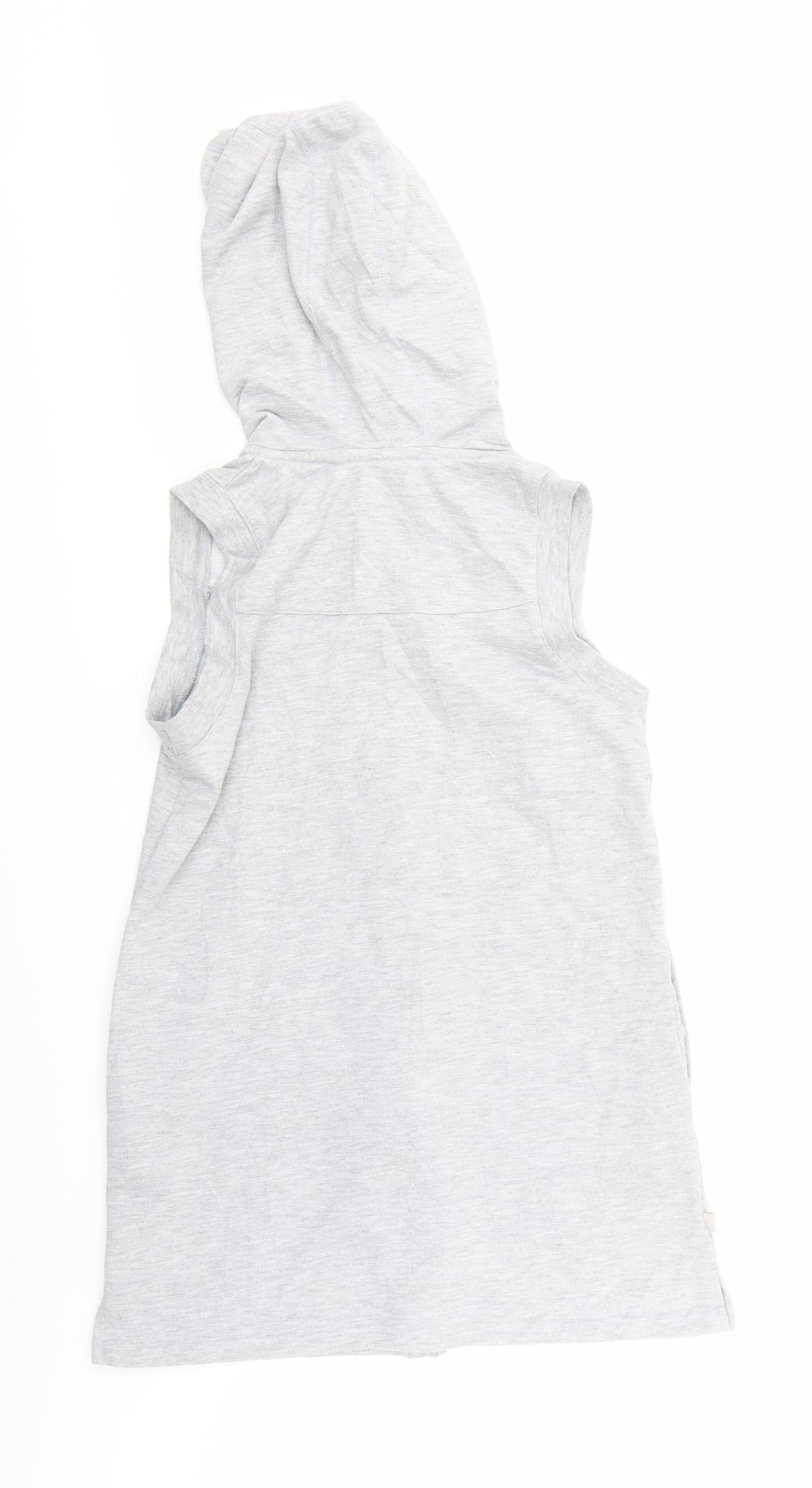 Womens UK Size 8 LA Gear Grey Full Zip Hoodie