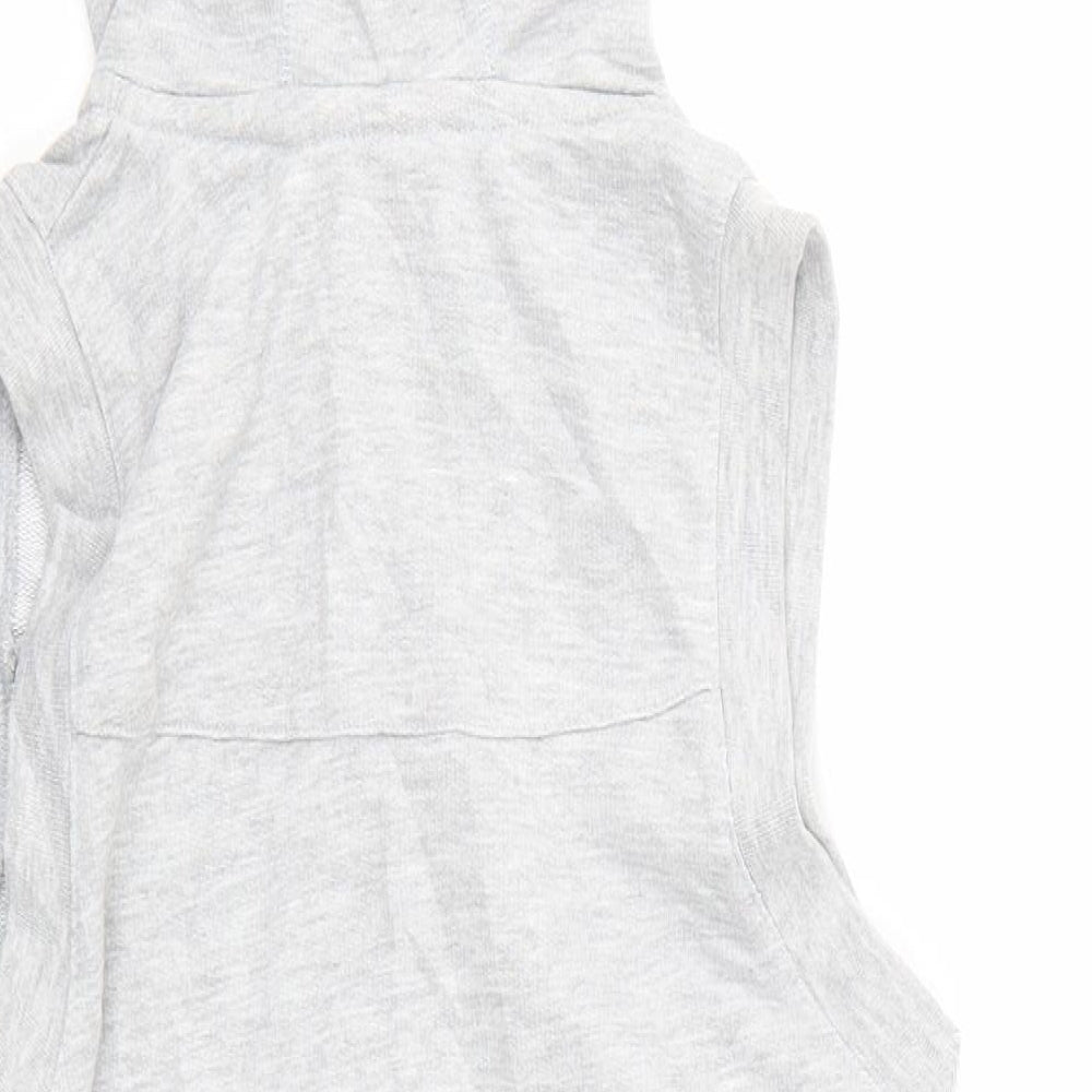 Womens UK Size 8 LA Gear Grey Full Zip Hoodie