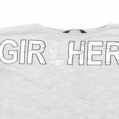 George Girls Grey   Pullover Sweatshirt Size 7-8 Years