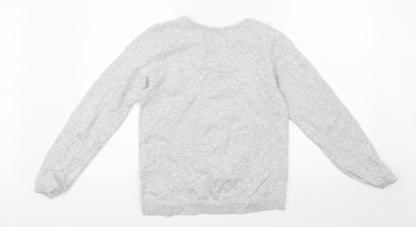 H&M Girls Grey   Pullover Sweatshirt Size 15 Years
