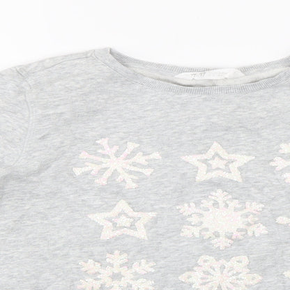 H&M Girls Grey   Pullover Sweatshirt Size 15 Years