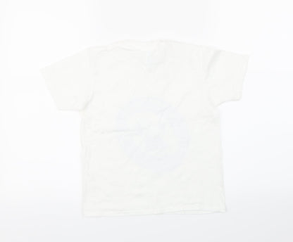 Gildan Boys White   Basic T-Shirt Size 7-8 Years
