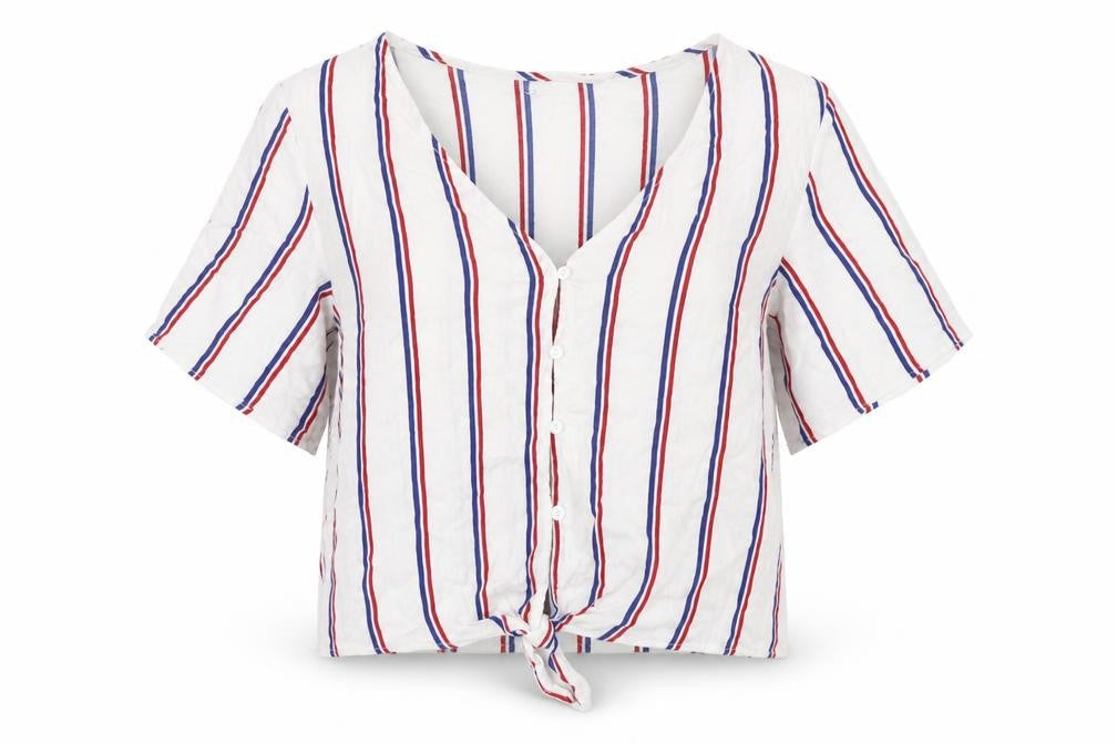 Womens UK Size 6 H&M White Basic Blouse