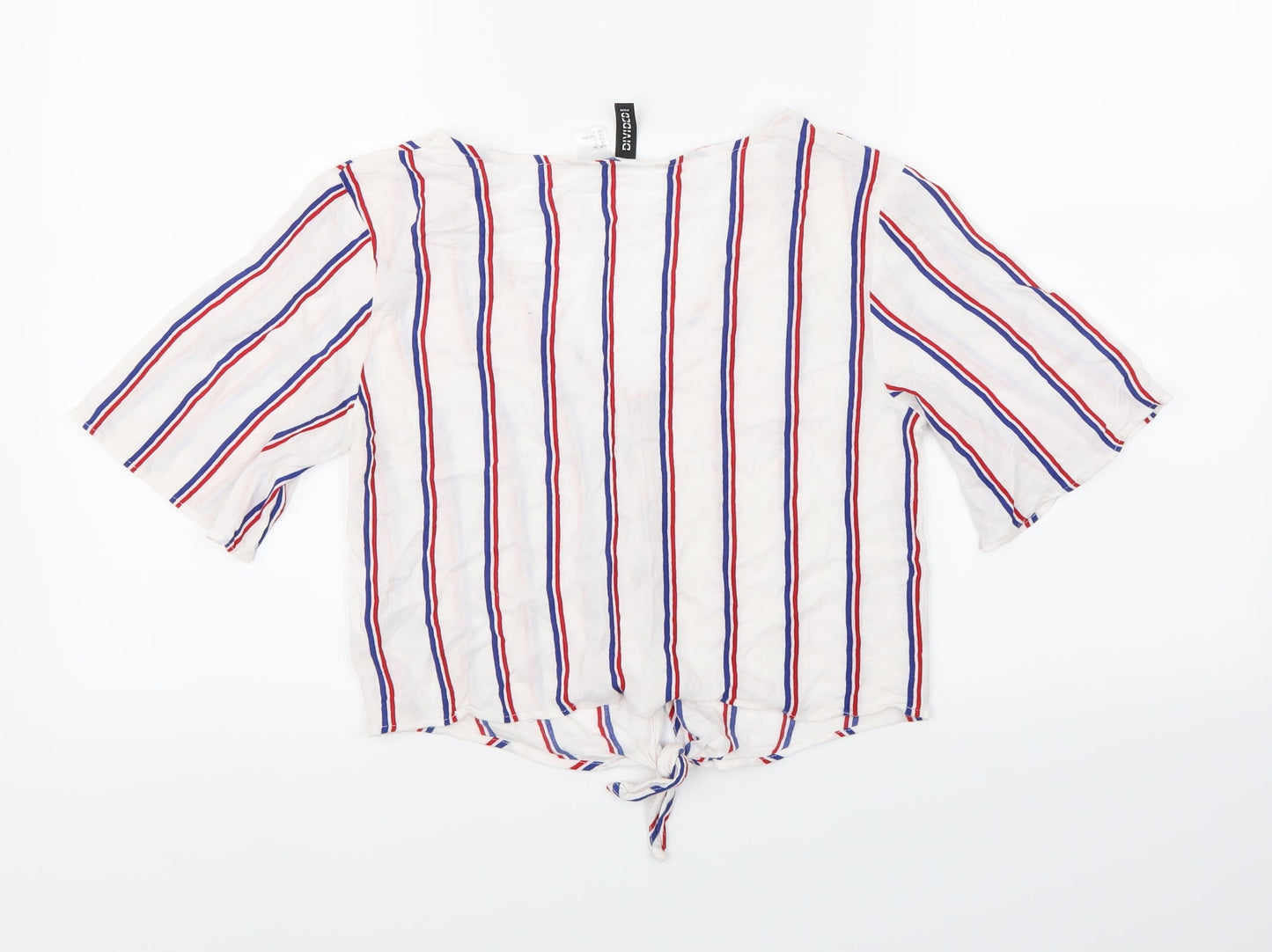 Womens UK Size 6 H&M White Basic Blouse