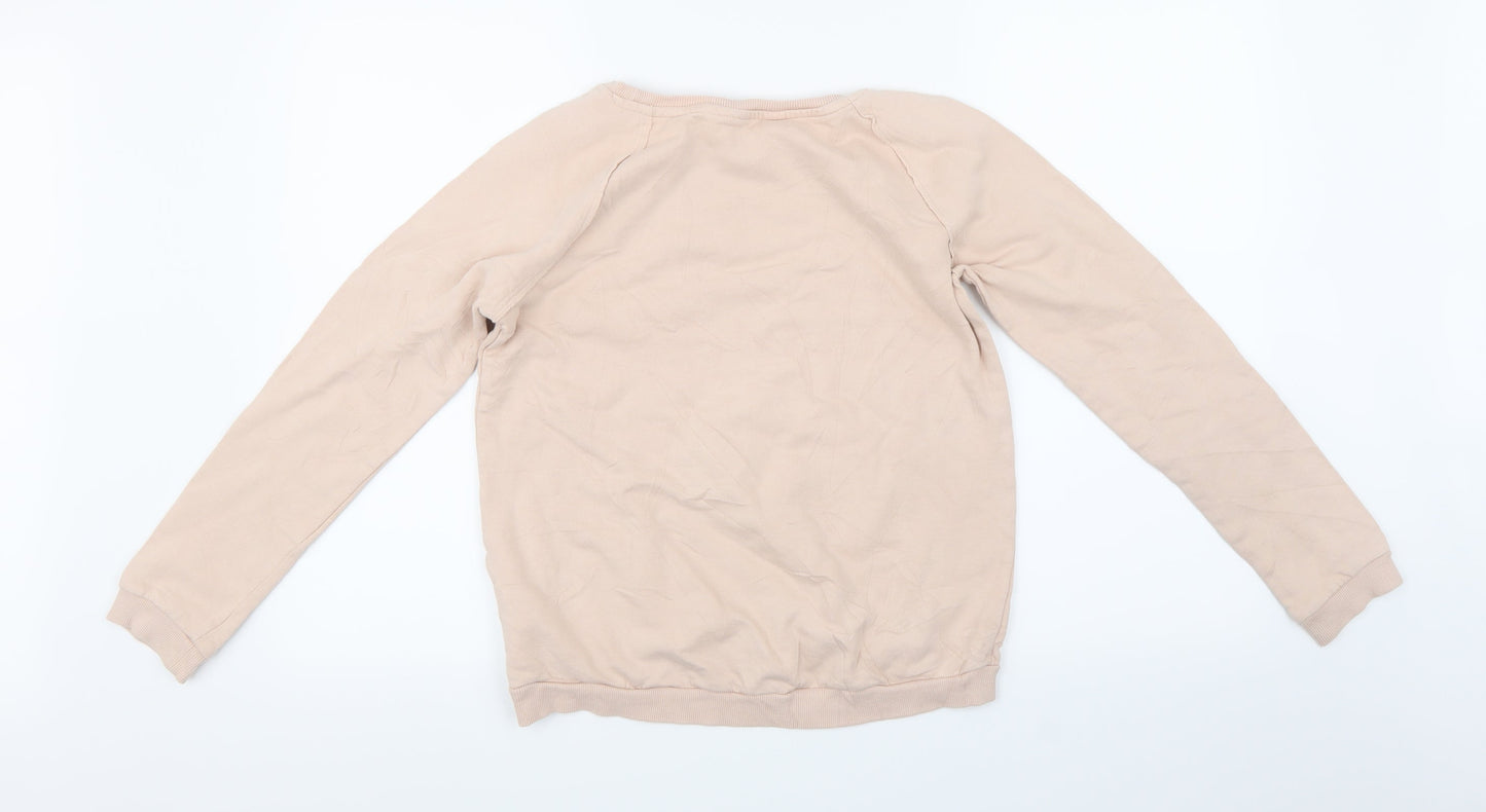 H&M Girls Pink   Pullover Sweatshirt Size 15 Years