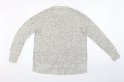 New Look Womens Grey  Knit Pullover Jumper Size M