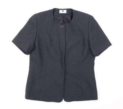 Womens UK Size 12 Paul Seperates Blue Basic Button-Up