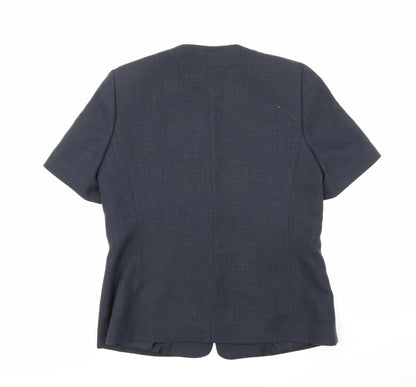 Womens UK Size 12 Paul Seperates Blue Basic Button-Up