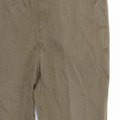 Womens UK Size 26 Uniqlo Regular Fit  Green Trousers
