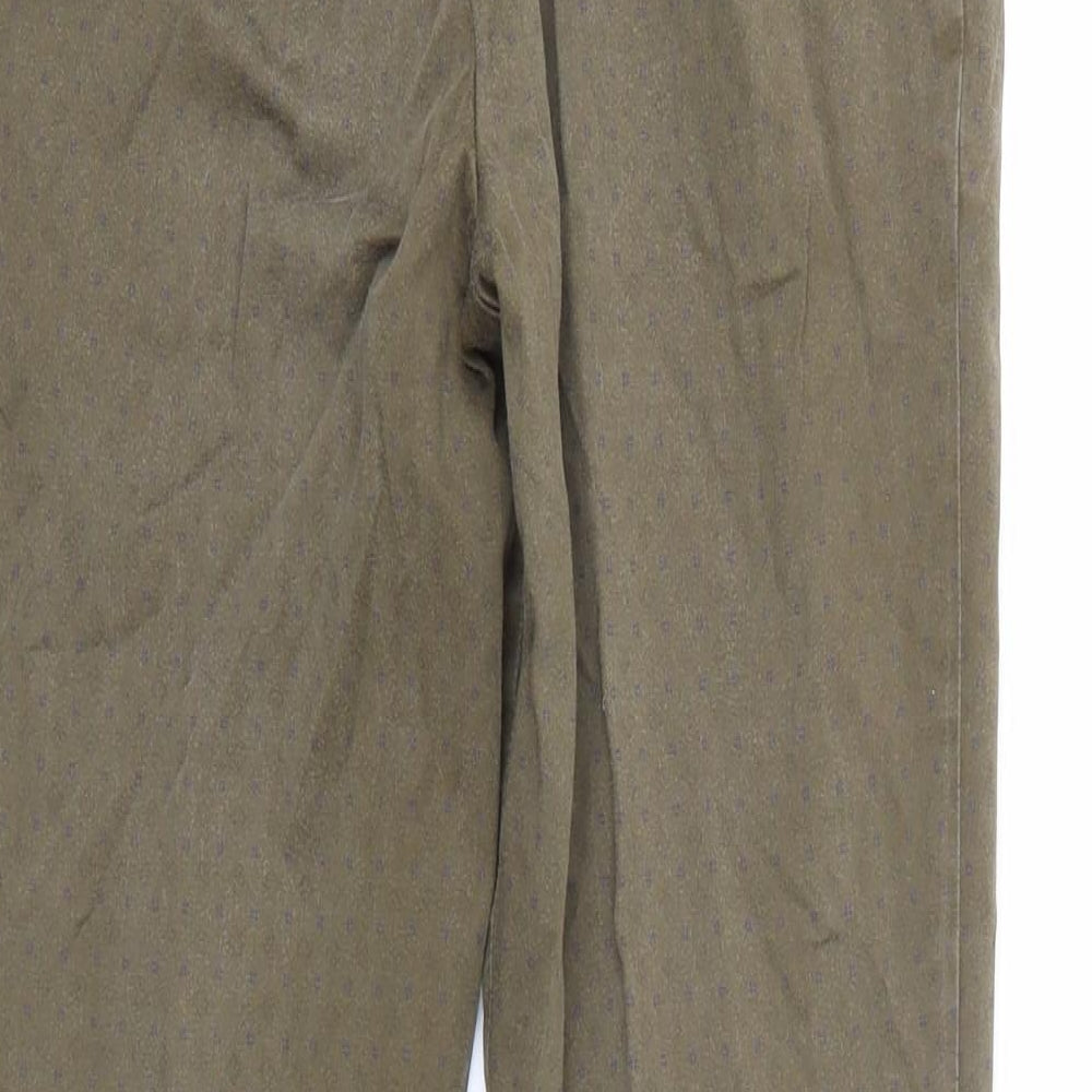 Womens UK Size 26 Uniqlo Regular Fit  Green Trousers