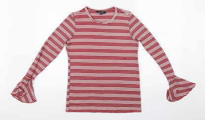 Womens UK Size S Glassons Red Basic T-Shirt