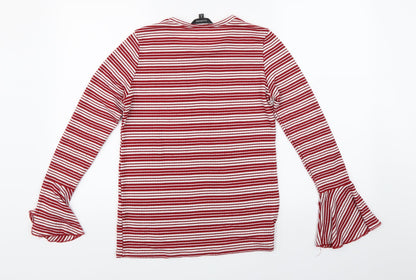 Womens UK Size S Glassons Red Basic T-Shirt