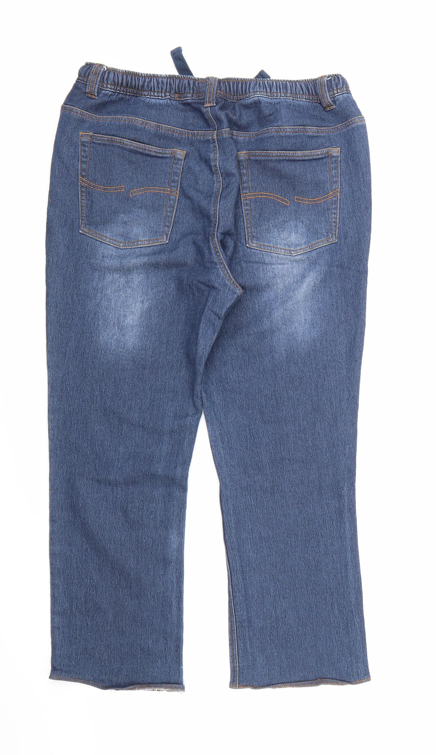 Cotton Traders Womens Blue  Denim Straight Jeans Size S L24 in