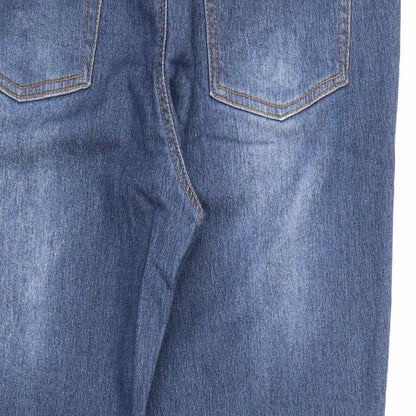Cotton Traders Womens Blue  Denim Straight Jeans Size S L24 in