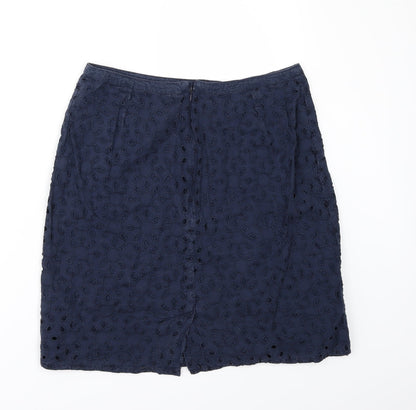 Debenhams Womens Blue   A-Line Skirt Size 10