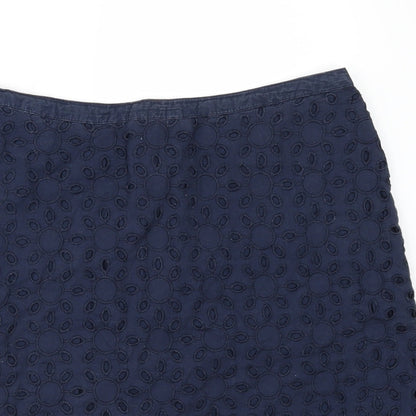 Debenhams Womens Blue   A-Line Skirt Size 10
