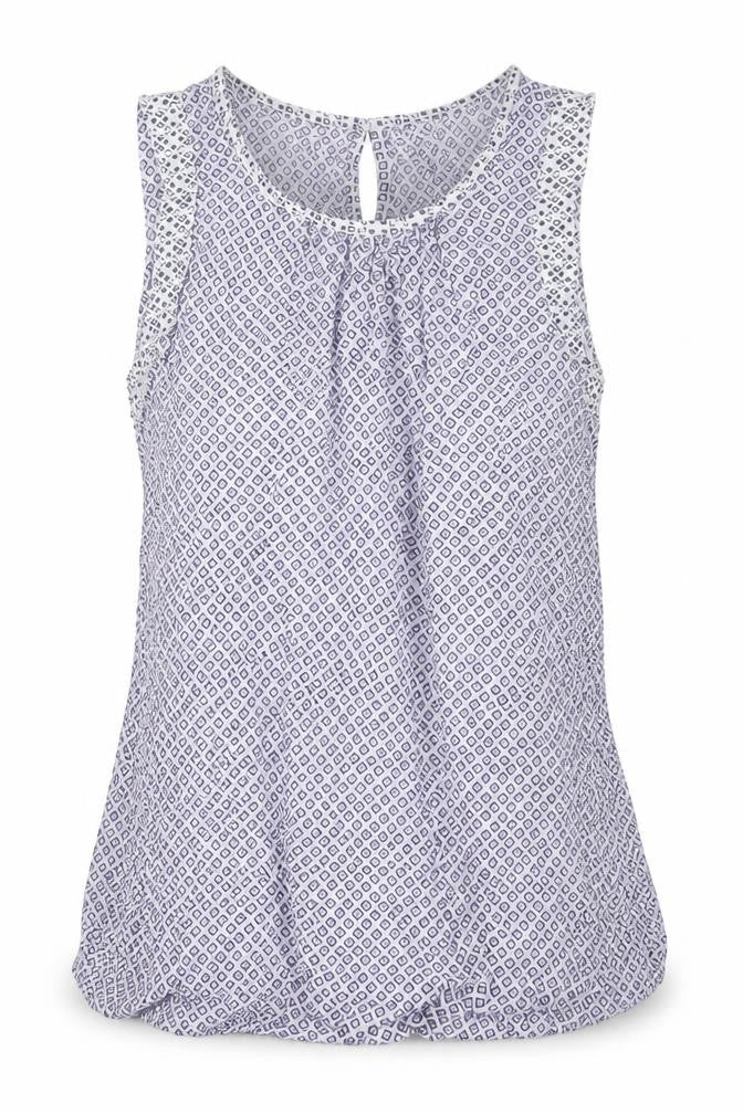 Next Womens Purple Geometric  Camisole Blouse Size 8
