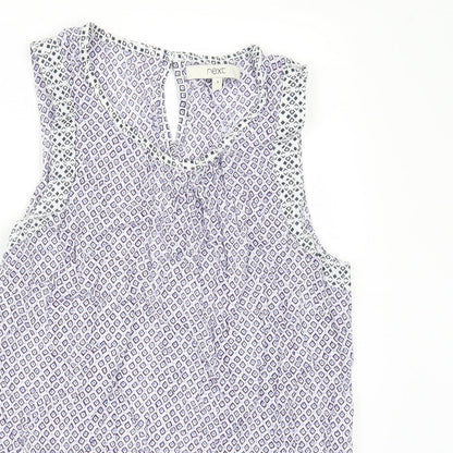 Womens UK Size 8 NEXT Purple Camisole Blouse