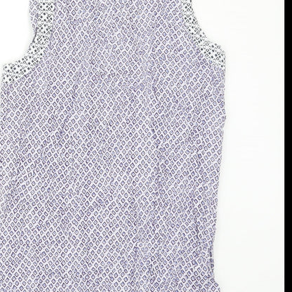 Womens UK Size 8 NEXT Purple Camisole Blouse