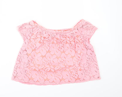 River Island Girls Pink   Tunic Blouse Size 9-10 Years
