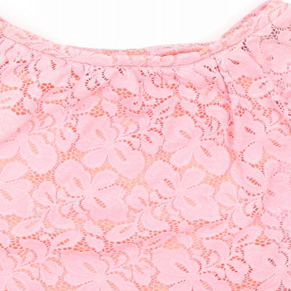 River Island Girls Pink   Tunic Blouse Size 9-10 Years