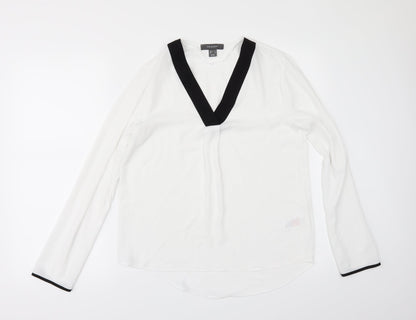 Primark Womens White   Tunic Blouse Size 6