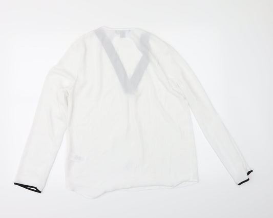 Primark Womens White   Tunic Blouse Size 6