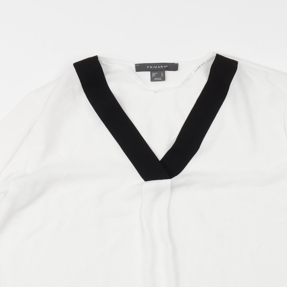 Primark Womens White   Tunic Blouse Size 6
