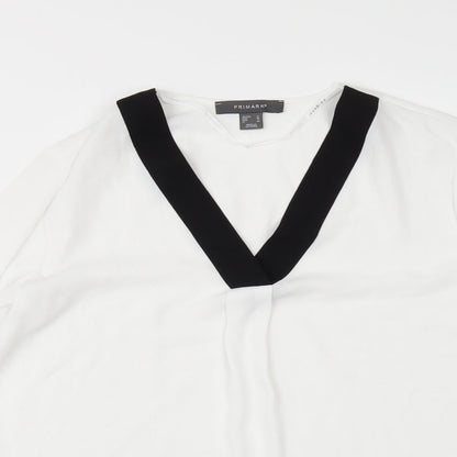 Primark Womens White   Tunic Blouse Size 6