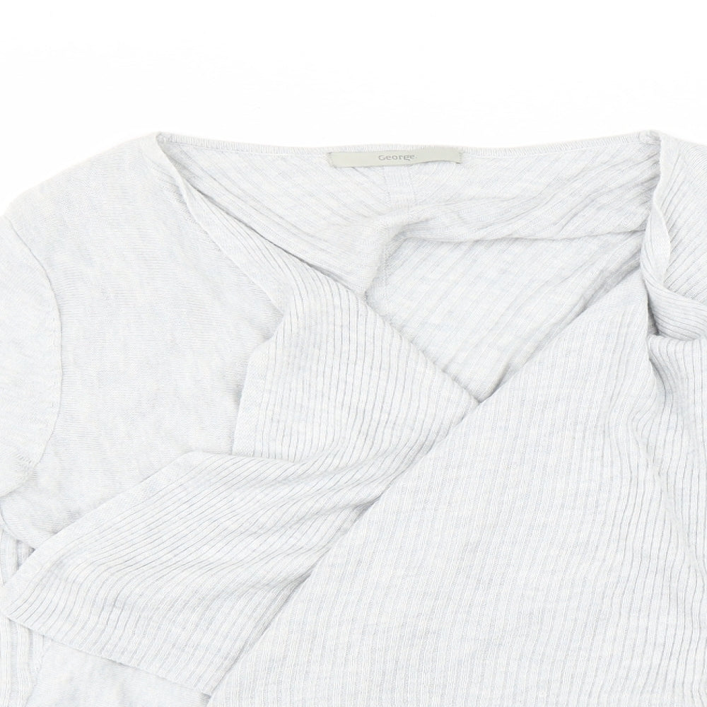 George Womens Grey   Cardigan Jumper Size 8