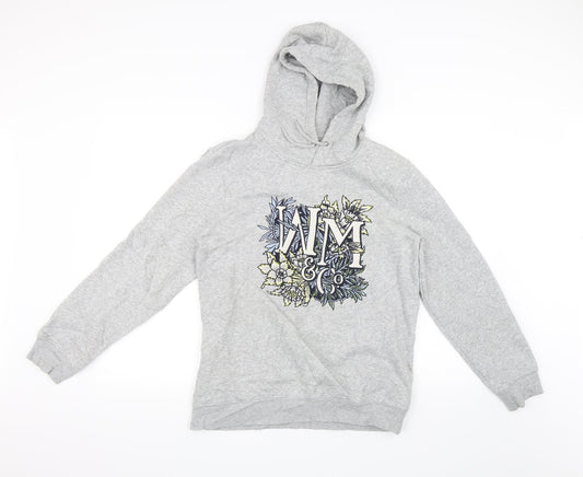 H&M Womens Grey   Pullover Hoodie Size XS