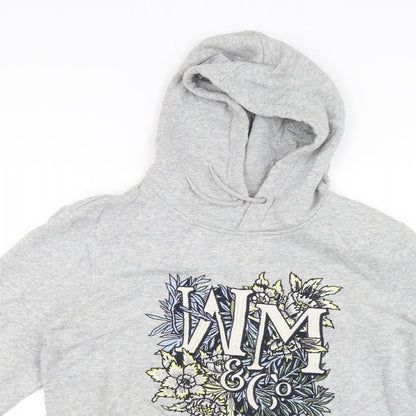 H&M Womens Grey   Pullover Hoodie Size XS