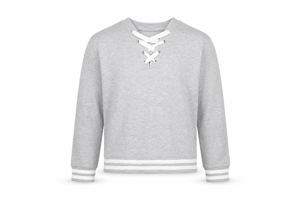 Preworn Girls Grey   Pullover Sweatshirt Size 10 Years