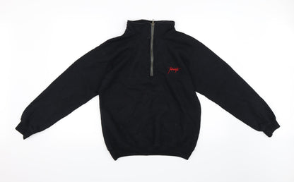 Mens UK Size XS New Look Black Henley Sweatshirt