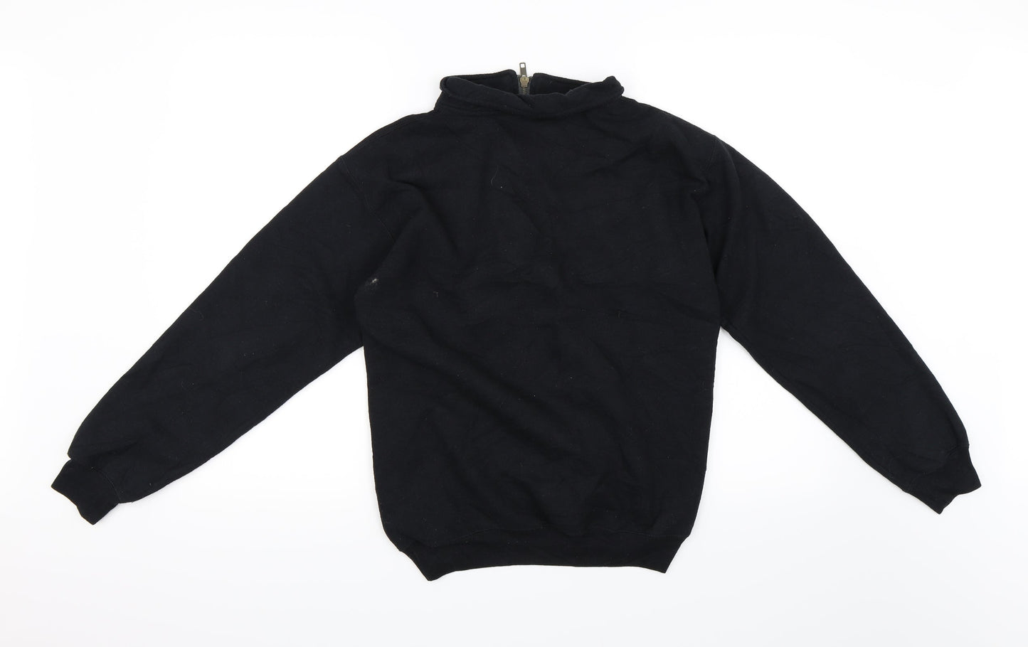 Mens UK Size XS New Look Black Henley Sweatshirt